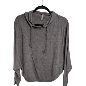 Poof! Heather Gray Lightweight Hoodie Sweater